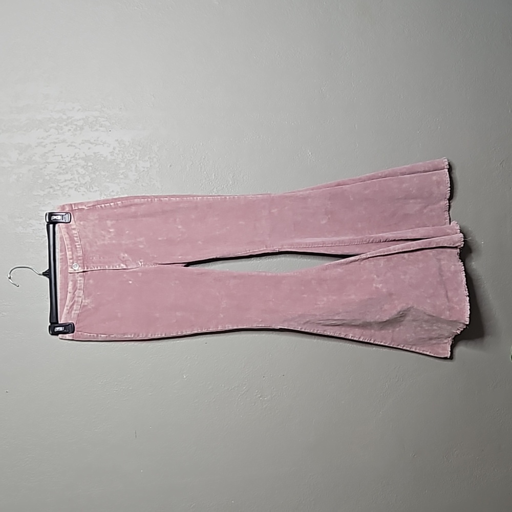Peach Love Rose Corduroy Flares Small